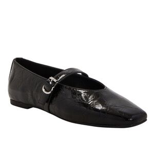 Katy Perry The Evie Black Patent Crinkle Mary Janes Size 9